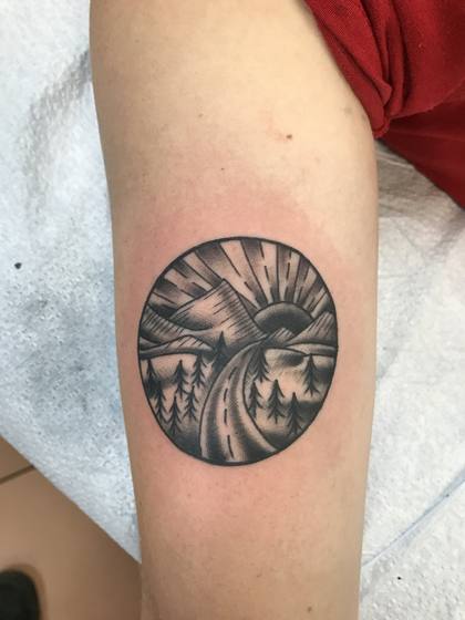 Black & Gray tattoo work by Chris Tate
