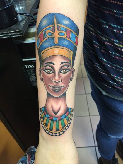 Color tattoo work by Chris Tate