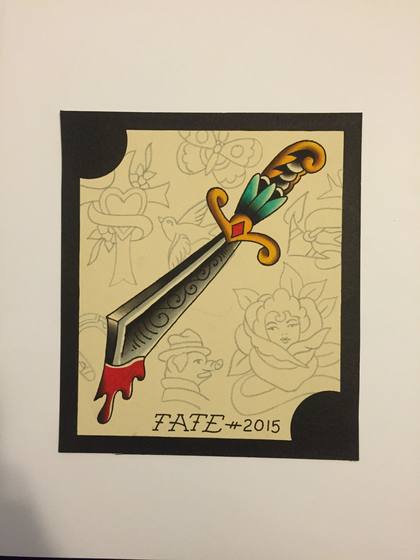 Flash tattoo work by Chris Tate